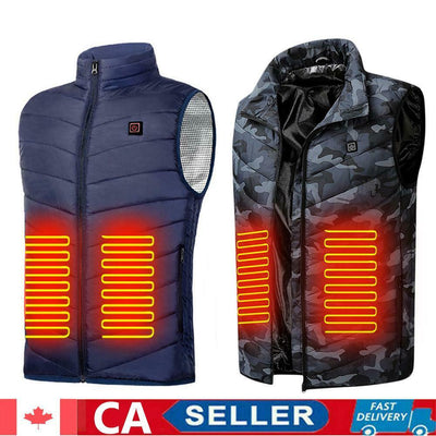 Heated Jacket Men Coat Intelligent USB Electric Warm Winter Thermal Vest