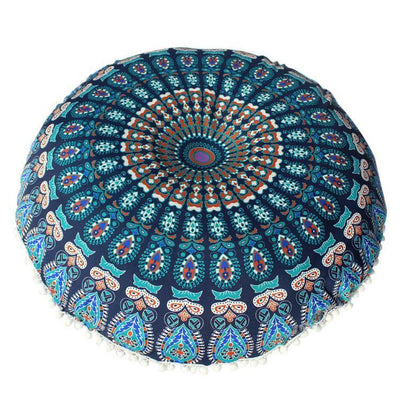 Mandala Floor Pillows Round Bohemian Meditation Cushion Cover Ottoman Pouf 8382