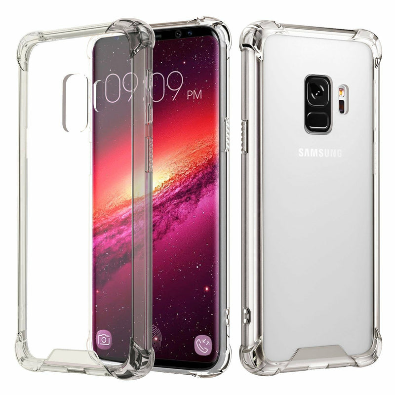 For Samsung Galaxy S21 S20 Ultra S10 S9 Plus A8 A5 Clear Bumper Case TPU Cover