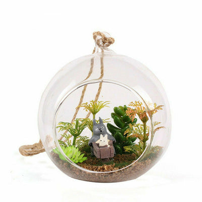 Hanging Glass Ball Vase Flower Planter Pot Terrarium Container Home Garden Decor