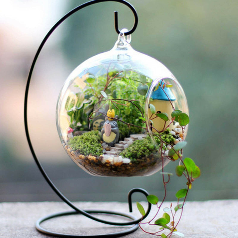 Hanging Glass Ball Vase Flower Planter Pot Terrarium Container Home Garden Decor