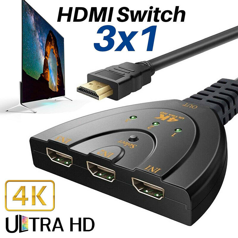 NEW 1080P HDMI Screen Spliter Adapter Switch for HD Plasm/LED/LCD TV Projector