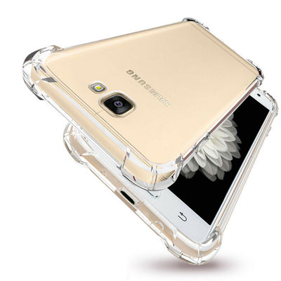 For Samsung Galaxy S21 S20 Ultra S10 S9 Plus A8 A5 Clear Bumper Case TPU Cover