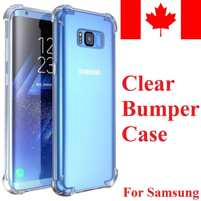 For Samsung Galaxy S21 S20 Ultra S10 S9 Plus A8 A5 Clear Bumper Case TPU Cover