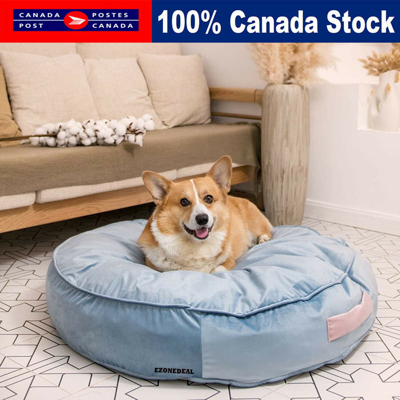 Pet Dog Cat Sleeping Bed Warm Soft Round Nest Basket Mat Comfy Cushion Kennel