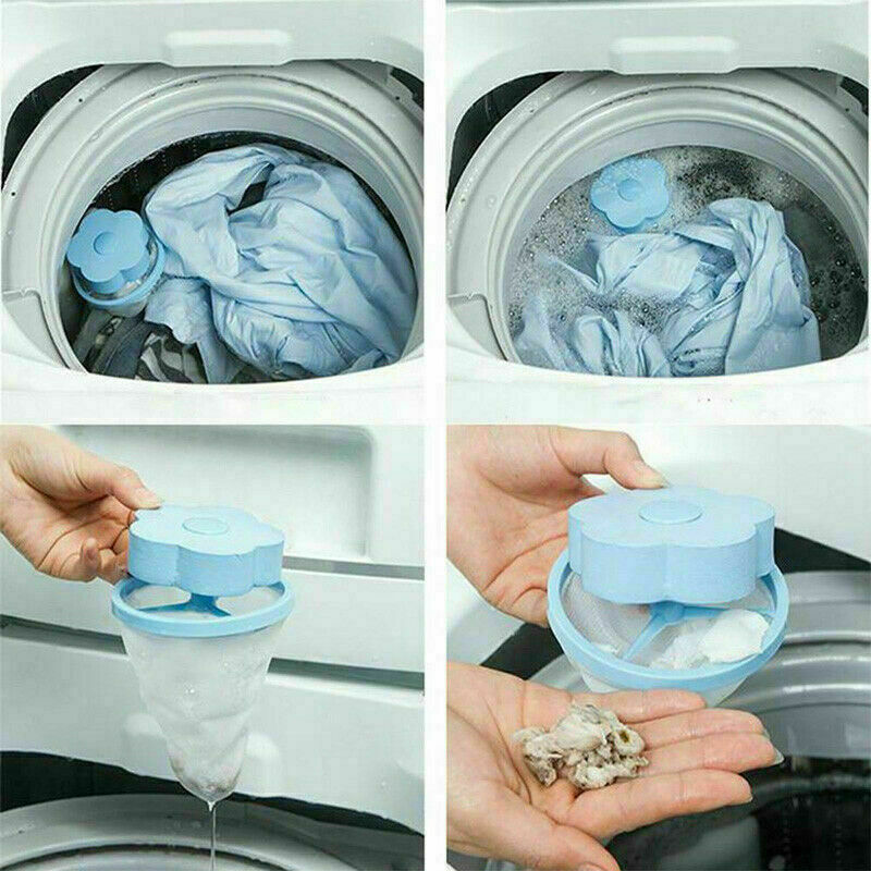 Floating Pet Fur Catcher Laundry Lint Pet Hair Remover For Washing Machine Pouch