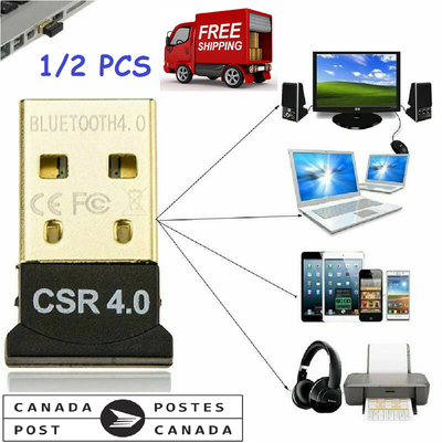 USB Bluetooth 4.0 Adapter Dongle CSR 4.0 Wireless Audio Receiver for PC Laptop