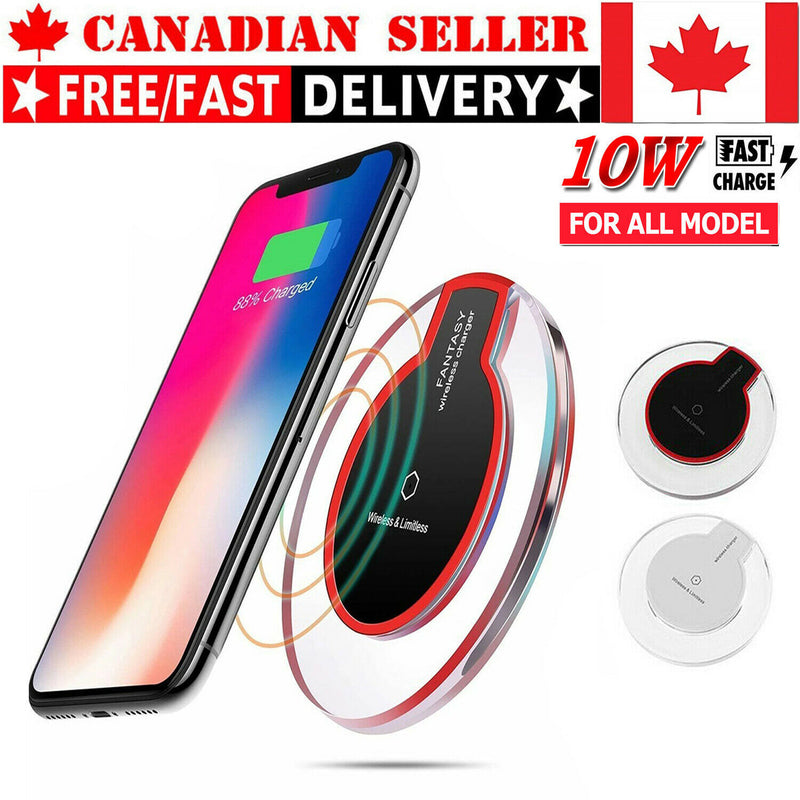 Qi Wireless Charger Power Fast Charging For Huawei iPhone XR XS Max Samsung S9