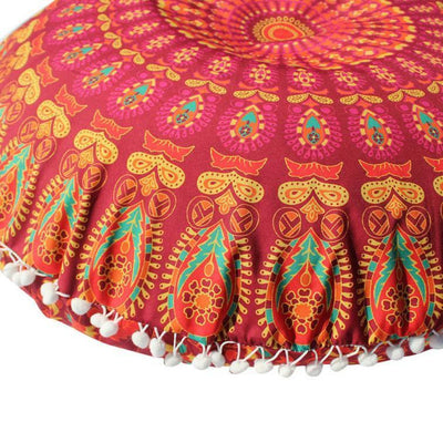 Mandala Floor Pillows Round Bohemian Meditation Cushion Cover Ottoman Pouf 8382