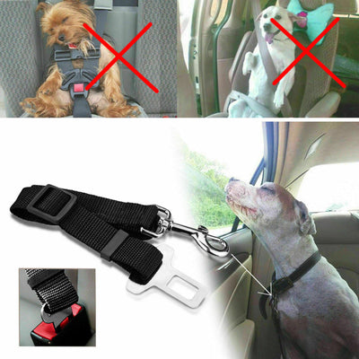 Dog Pet Safety Seat belt Clip for Car Vehicle Seatbelt Adjustable Harness Lead