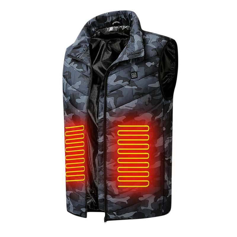 Heated Jacket Men Coat Intelligent USB Electric Warm Winter Thermal Vest