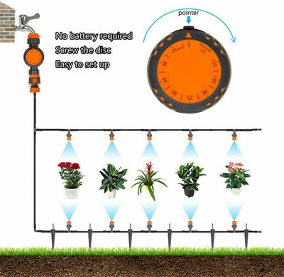 Automatic Watering Device Electronic Water Timer Mechanical Timed Water Spray CA