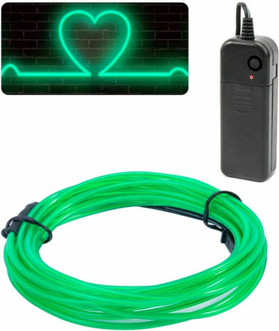 New 5M/16.5ft Led Flexible Soft Tube Wire Lights Neon Glowing Rope Strip Light