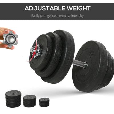 88lbs Adjustable Dumbbell Set Home Training Workout Fitness Hand Weights