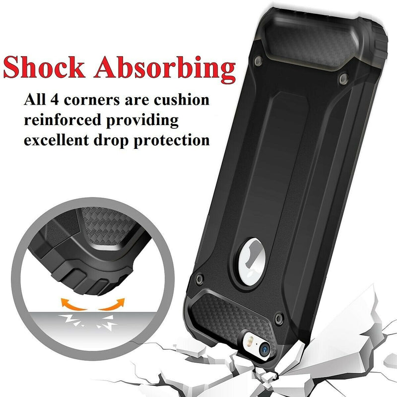 For iPhone 6 & iPhone 6S Case - Dual Layer Hybrid Shockproof Hard Armor Cover