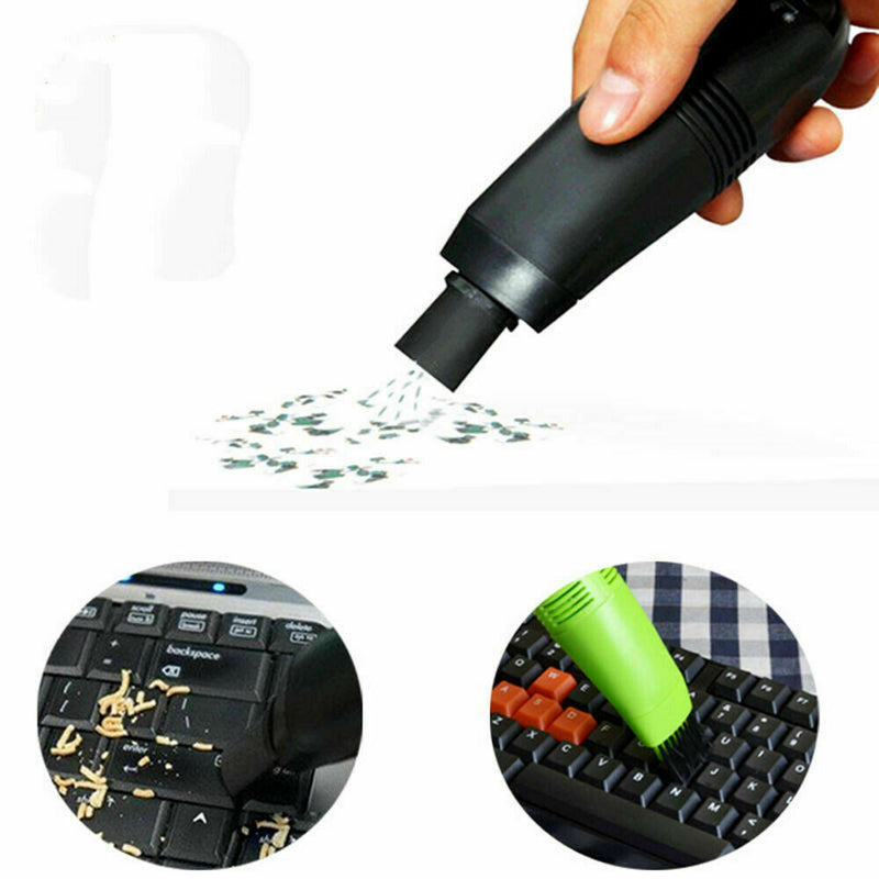 Mini Computer Vacuum USB Keyboard Cleaner PC Laptop Kit Dust Cleaning Brush