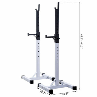 Squat Rack Weight Liftting Stand Fitness Home GYM Weight Strength Exercise