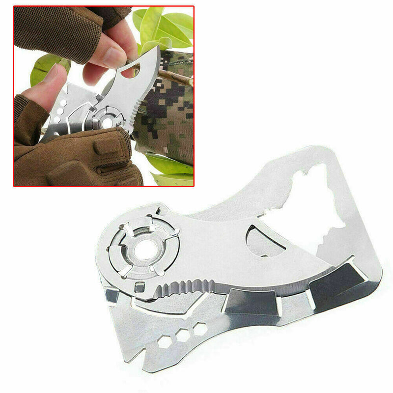 New Pocket Credit Card Knife Multi Tool 9 in 1 Outdoor Survival Camping Knife