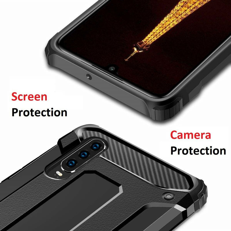 For Huawei P20 / Pro Lite Case - Dual Layer Hybrid Shockproof Hard Armor Cover