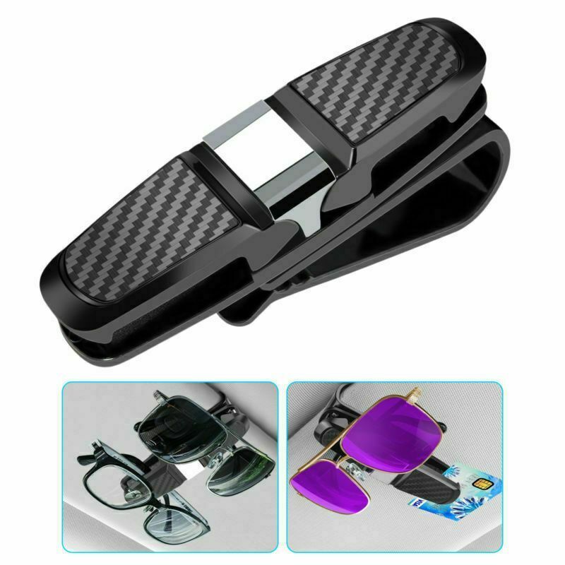 Vehicle Car Mounted Glasses Clip Sun Visor Eye Sunglasses Card Pen Holder Easy