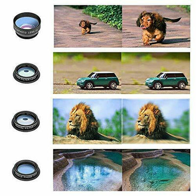 Phone Camera Lens 10 in 1 Cell Phone Lens Kit Macro Lens for iPhone and Android