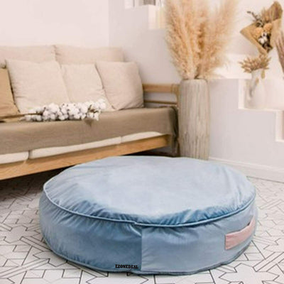 Pet Dog Cat Sleeping Bed Warm Soft Round Nest Basket Mat Comfy Cushion Kennel