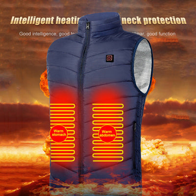 Heated Jacket Men Coat Intelligent USB Electric Warm Winter Thermal Vest