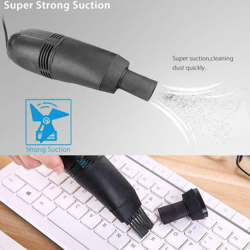 Mini Computer Vacuum USB Keyboard Cleaner PC Laptop Brush Dust Cleaning Kits