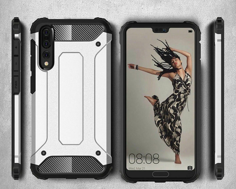 For Huawei P20 / Pro Lite Case - Dual Layer Hybrid Shockproof Hard Armor Cover