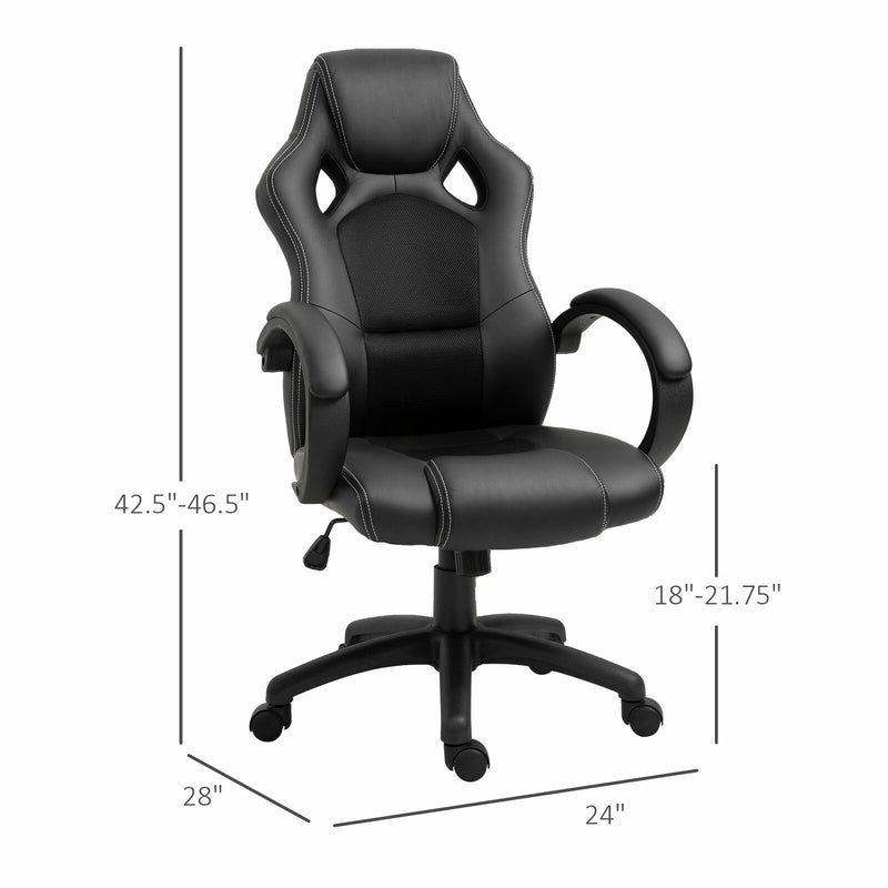 46.5” Rac Car Style Office Gaming Chair Hydraulic Computer Chair