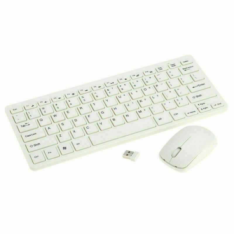 Wireless Keyboard and Mouse Combo Computer Desktop PC Laptop with USB Receiver