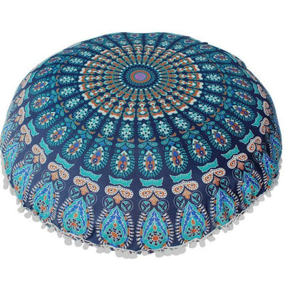 Mandala Floor Pillows Round Bohemian Meditation Cushion Cover Ottoman Pouf 8382