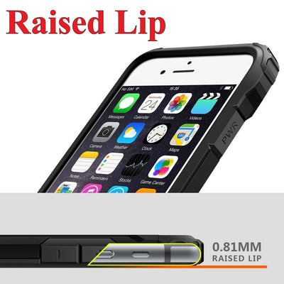 For iPhone 6 & iPhone 6S Case - Dual Layer Hybrid Shockproof Hard Armor Cover