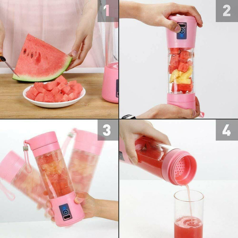 Portable Juice Shaker Blender Bottle  USB Electric Fruit Juicer Maker Gift