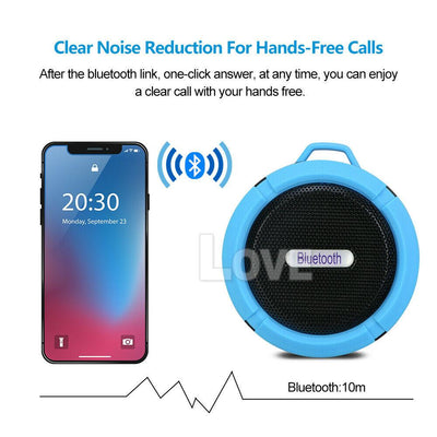 Waterproof wireless bluetooth speakers handsfree mic bathroom shower speaker