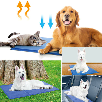 Dogs Cats Self Cooling Gel Mat Cool Mat Pet Pad Mattress Indoor Bed Summer