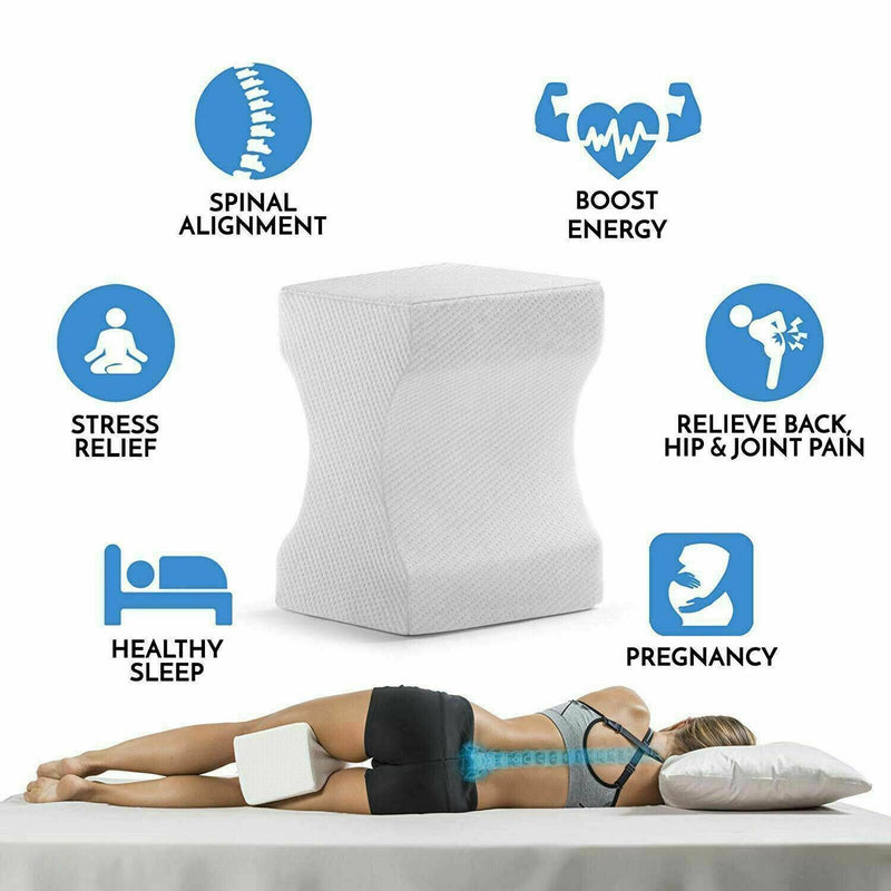 Memory Foam Knee Pillow Orthopedic Adjustable Pain relief for Sciatica Nerve