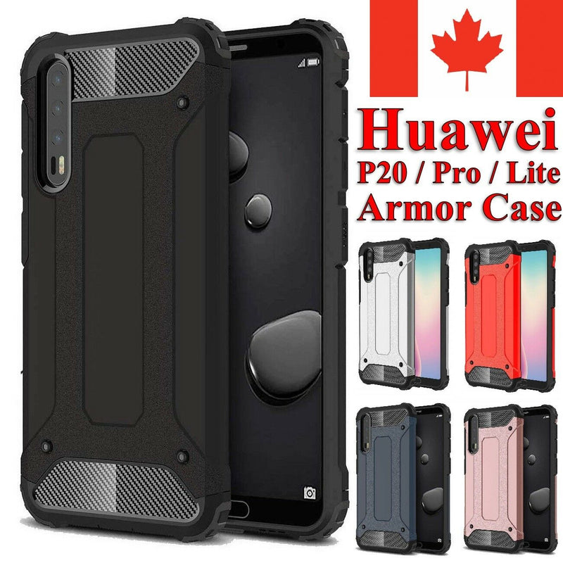 For Huawei P20 / Pro Lite Case - Dual Layer Hybrid Shockproof Hard Armor Cover