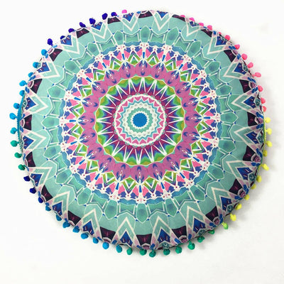 Mandala Floor Pillows Round Bohemian Meditation Cushion Cover Ottoman Pouf 8382