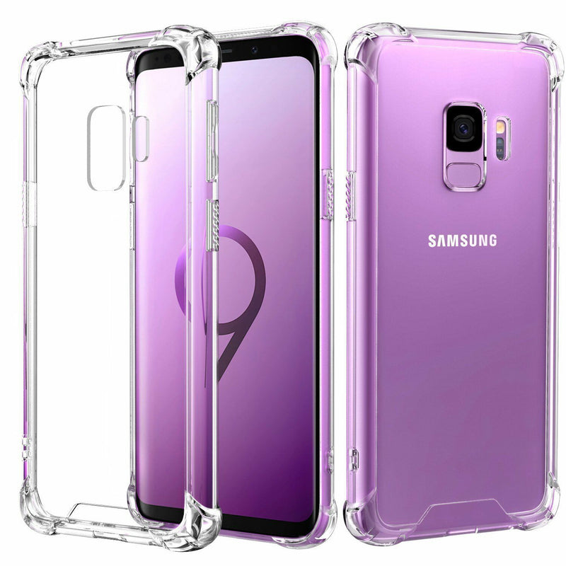 For Samsung Galaxy S21 S20 Ultra S10 S9 Plus A8 A5 Clear Bumper Case TPU Cover