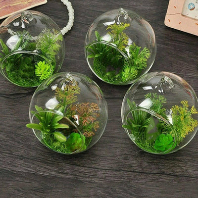 Hanging Glass Ball Vase Flower Planter Pot Terrarium Container Home Garden Decor