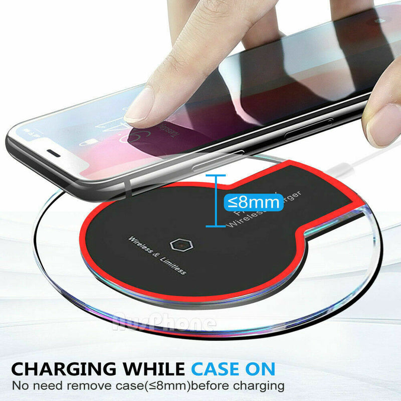 Qi Wireless Charger Power Fast Charging For Huawei iPhone XR XS Max Samsung S9