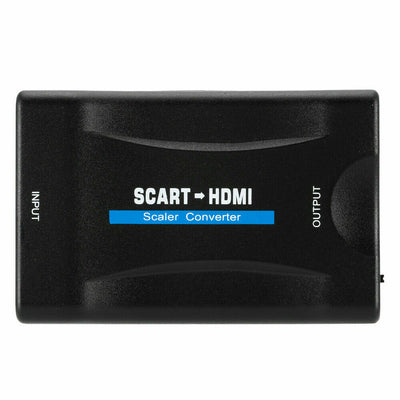 SCART To HDMI Video Audio Upscale Converter Adapter Sky TV 1080P DVD Box HD more