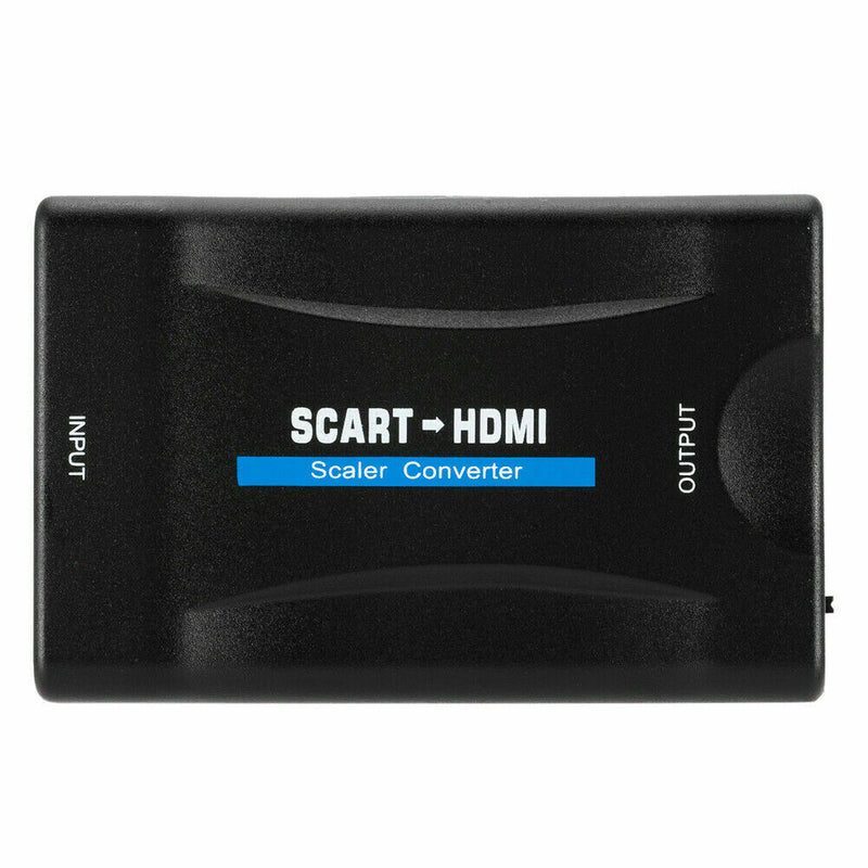 SCART To HDMI Video Audio Upscale Converter Adapter Sky TV 1080P DVD Box HD more