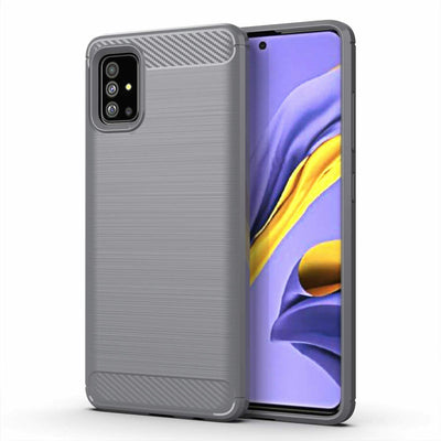 For Samsung Galaxy A51 & A71 Case - Carbon Fiber Shockproof Slim Armor Cover