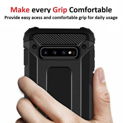 For Samsung Galaxy S10 S10e Case - Tough Heavy Duty Shockproof Hard Armor Cover