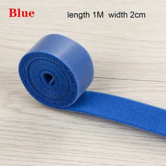 New Reusable Self Adhesive Hook Loop Strap Cable Tie Fastener Cord Wire Wrap