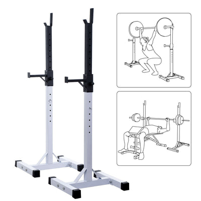 Squat Rack Weight Liftting Stand Fitness Home GYM Weight Strength Exercise