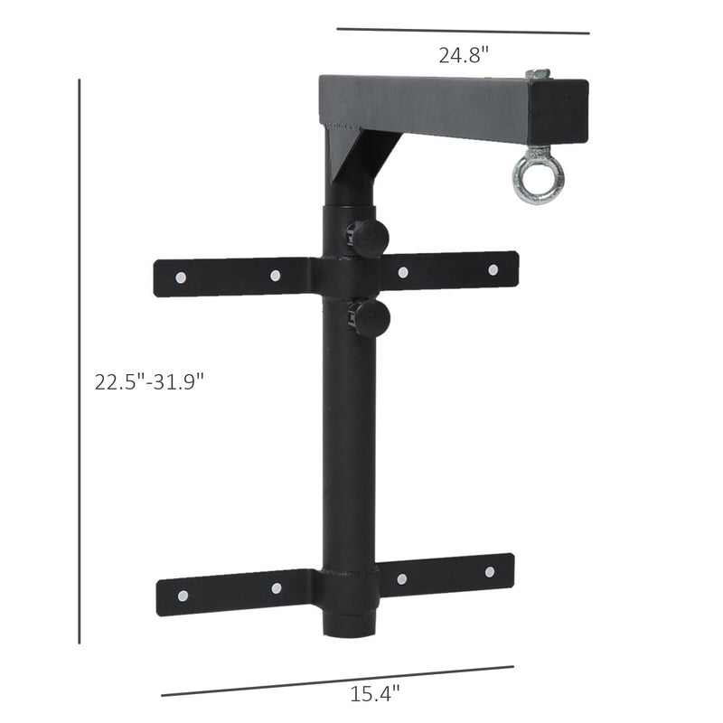 Wall Mount Heavy Bag Hanger Punching Bag Stand Boxing Bracket Black