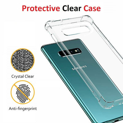 For Samsung Galaxy S21 S20 Ultra S10 S9 Plus A8 A5 Clear Bumper Case TPU Cover